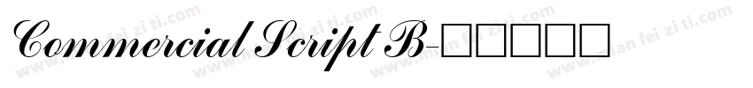 Commercial Script B字体转换